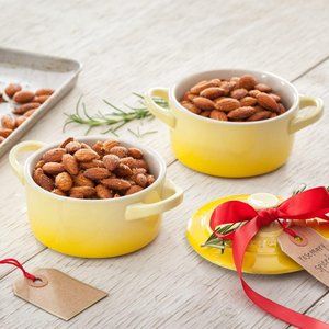 Set of 4 Le Creuset Mini Round Cocotte Soleil 8 oz